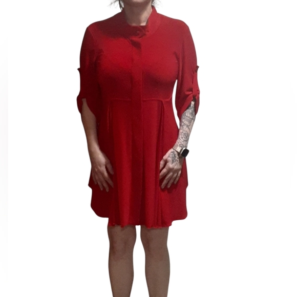 Joseph Ribkoff Women's Tunic Red Size 12 - Picture 4 of 6